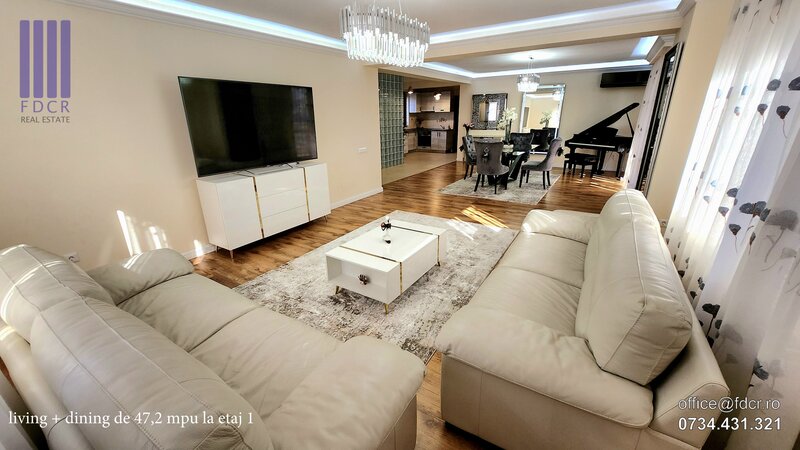 Vila lux, 350mpu, S+P+E+M, 2 garaje, crama, office, 2 bucatarii, 2 intrari